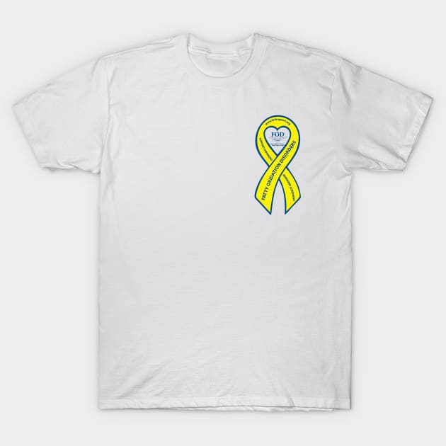 Main FOD Awareness Ribbon T-Shirt by FOD Family Support Group